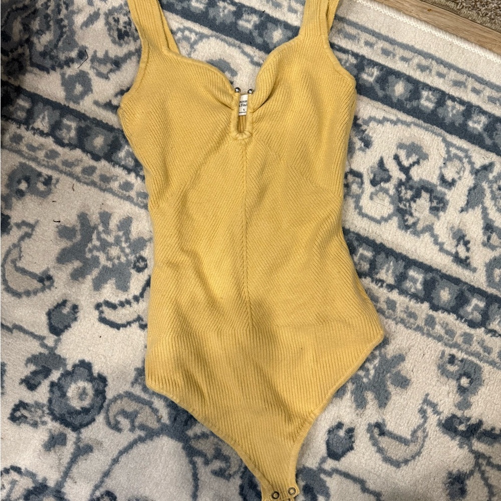 Abercrombie & Fitch Mustard Bodysuit